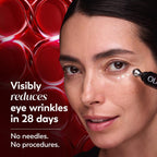 Olay Regenerist Under Eye Cream Roller, Eye Wrinkle Cream, Crows Feet & Bags Treatment, Anti-Wrinkle, Anti-Aging Serum, Fragrance-Free, Hexa-Repair Peptide & Bakuchiol, 0.7Oz