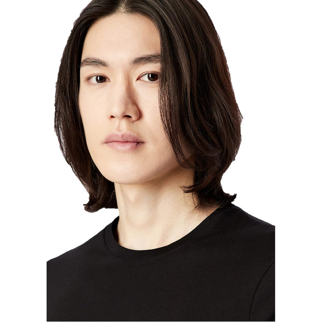 Armani Exchange Men'S Solid Colored Basic Pima Crew Neck