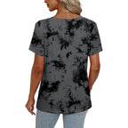 Alaroo Womens Summer Tops 2026 V Neck Short Sleeve Shirts Trendy Dressy Casual Vacation Outfits Printed