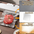 Vacuum Sealer Bags, 200 Quart Bpa Free 8X12 Inch Vacuum Seal Bags For Food Saver, Seal A Meal, Weston. Heavy Duty Commercial Grade Vacuum Food Storage Bags For Sous Vide Freezer Vac Storage Meal Prep
