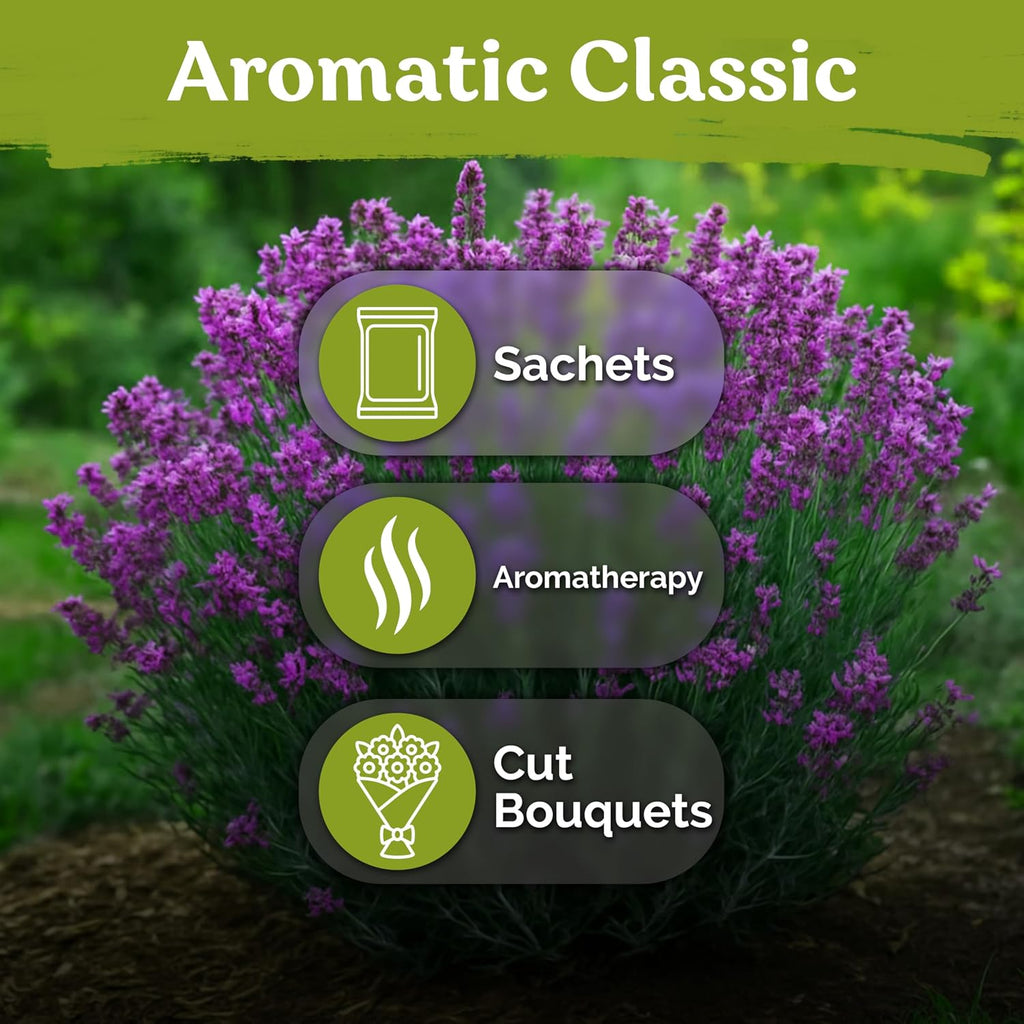 2000 English Lavender Seeds For Planting Outdoor & Indoor (Lavandula Angustifolia) – True Lavender Flowers, Heirloom Perennial, Non-Gmo – Herb Seeds For Outdoor Garden, Flower Beds