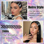 20 Pcs Star Hair Clips 90S Retro Y2K Hair Clips For Women Girls, Metal Non-Slip Barrettes Cute 2000S Hair Accessories Cool Hairpin Set For Party Or Daily Wear