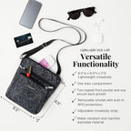 Baggallini Pocket Crossbody Bags For Women 8X8 Small Lightweight Durable Water-Resistant Travel Purse W/Rfid