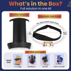 247 Groomed Self Haircut Kit For Men | 2Pcs Selfcut Guide For Men: Neckline Shaving Template & Fade Guide | Adjustable Size Hair Fade Tool & Stable Neck Line Up Tool | Hair Cut For Kids & Seniors