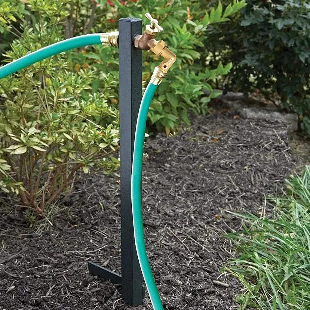 90 Degree Garden Hose Adapter With Shut Off Valves, 3/4" Solid Brass Garden Hose Elbow Connector With 2 Extra Pressure Washers (1)