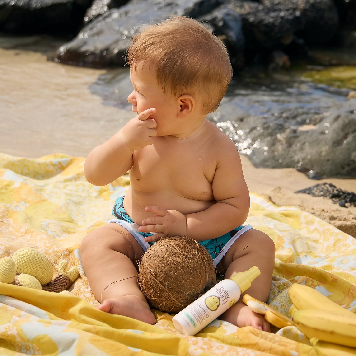 Baby Bum Spf 50 Sunscreen Spray - Mineral Uva/Uvb Face And Body Protection For Sensitive Skin - Fragrance Free - Travel Size - 3 Oz