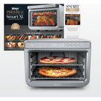 Ninja Air Fryer & Toaster Oven Combo | 10-In-1 Prestige Smart Xl Countertop Oven | Bake Up To 20 Cookies, Fit Up To A 12Lb Turkey | Pizza, Toast, Bake, Dehydrate | 1800 Watt | Stainless Steel | Dt501