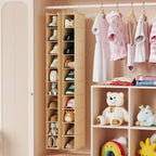 10-Shelf Hanging Shoe Shelf Organizer, Hanging Shoe Storage For Closet (Beige)