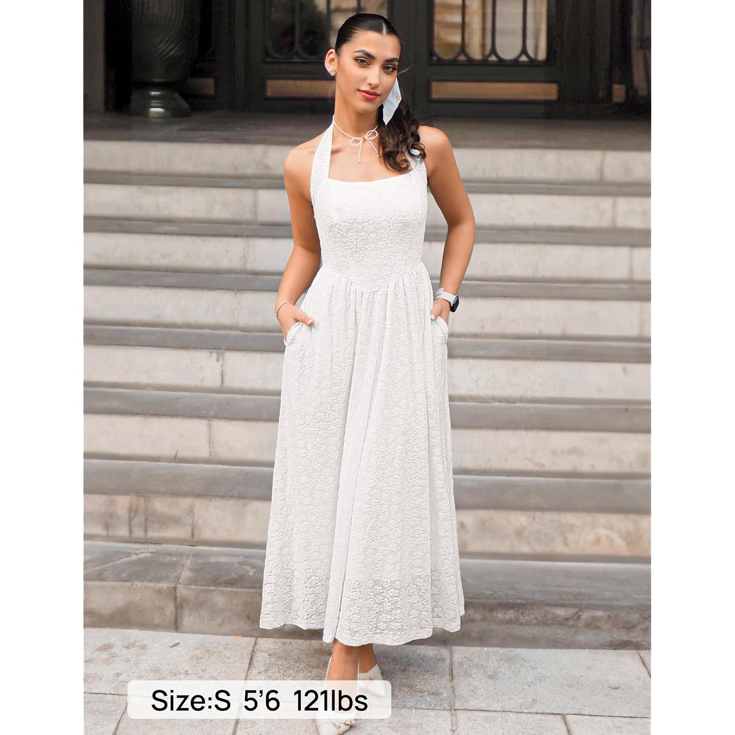 Zesica Women'S Summer Sleeveless Floral Maxi Dresses 2026 Halter Neck Flowy A Line Formal Cocktail Wedding Guest Long Dress