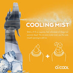 O2Cool Deluxe Handheld Misting Fan Battery Powered Grey | Yes