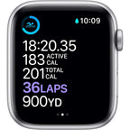 Apple Watch Series 6 (Gps, 44Mm) - Silver Aluminum Case With White Sport Band (Renewed)