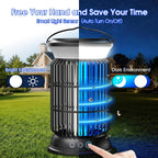 Solar Bug Zapper Outdoor, 4 In 1 Outdoor Essential, 4200V Mosquito Zapper With Ambient Light, Smart Auto Mode, Solar Usb Power For Camping Patio Garden Outdoor Living