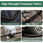 50Ft Flexible Garden Hose & 10Modes Nozzle,Lightweight Water Hose,Kink-Free,All-Weather Heavy Duty Hose For Rv,Boat,Car Wash,Garden,Yard,Camper,Outdoor (Orange-Black, 50 Feet)