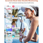Lodimeke Smart Watch, Alexa Built-In, Answer/Make Calls 44Mm Smartwatch Women Men, 1.83" Sports Watch Ip68 Waterproof, Heart Rate Spo2 Sleep Stress Monitor, Step Counter Watch For Android & Ios Phone