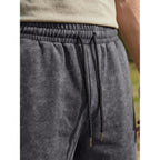 Jmierr Men'S Baggy Vintage Acid Wash Cotton Streetwear Relaxed Sweat Shorts | Loose Fit, Drawstring Elastic Waist, Deep Side Back Pockets, Casual Wear, Retro Loungewear, Y2K Fashion, Summer Outfits