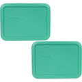 Pyrex 7210-PC 3-Cup Light Green Food Storage Replacement Lid (2-Pack) - Made in USA