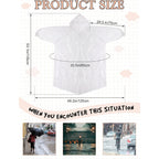 40 Pack Disposable Rain Ponchos For Adults Disposable Ponchos Pack With Drawstring Hood Elastic Sleeves Raincoat For Camping