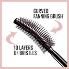 Maybelline Lash Sensational Waterproof Mascara, Lengthening And Volumizing For A Full Fan Effect, Brownish Black, 1 Count