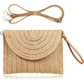 COOKOOKY Straw Clutch Handbag Summer Beach Straw Purse for Women woven Envelope Bag | Straw, Summer, Beach, woven, Straw, Summer