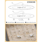 Silver Ankle Bracelets For Women 14k Gold Plated Initial Anklets For Women Waterproof Non Tarnish Dainty Layered CZ Letter A-Z Heart Charm Anklet Set Summer Beach Foot Chain Jewelry Gift