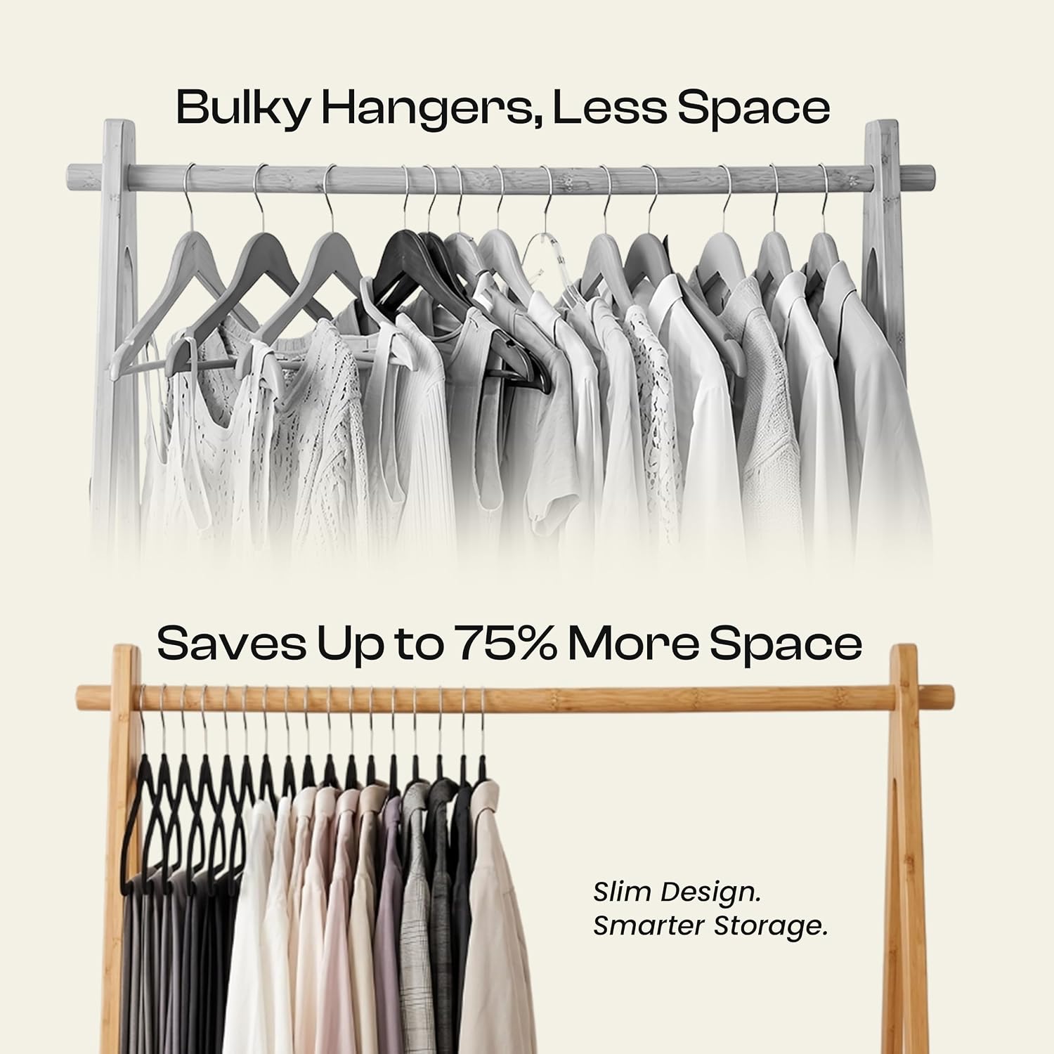 Utopia Home Velvet Hangers 50 Pack – Luxury Non-Slip Slim Hangers Black | Luxury Non-Slip Slim Pant & Coat Hangers, Strong Space-Saving Clothes Hangers With Pants Bar And 360° Swivel Hook