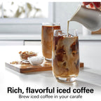 Hamilton Beach 12 Cup Programmable Hot & Iced Coffee Maker | Glass Carafe | Auto-Pause And Pour | 4-Hour Auto Shutoff | Black With Chrome Accents | 43690J