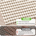 Songrey Non-Slip Rug Pad 5x7 FT, Extra Thick Carpet Pads for Hard Surfaces, Prevents Sliding and Secures Rugs, Provides Floor Protection with Comfort Cushioning