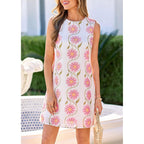 Prettygarden Sundresses For Women 2026 Summer Elegant Floral A Line Short Party Dress Beach Vacation Clothes