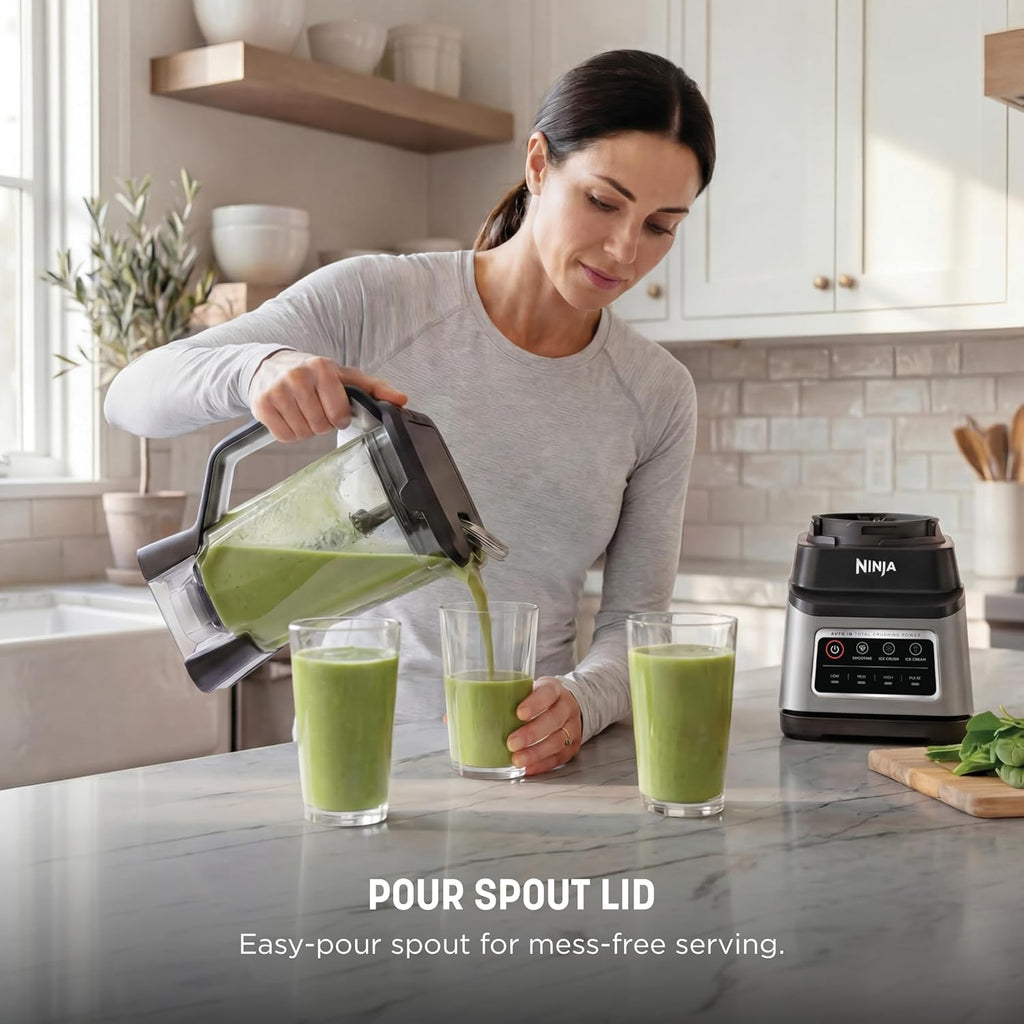 Ninja Professional Plus Blender With Auto-Iq | Smoothie And Ice Cream Maker, Frozen Drink Mixer, Margarita Machine | 3 Auto-Iq Presets, 1400W, 72-Oz. Total Crushing Pitcher | Dark Grey | Bn701