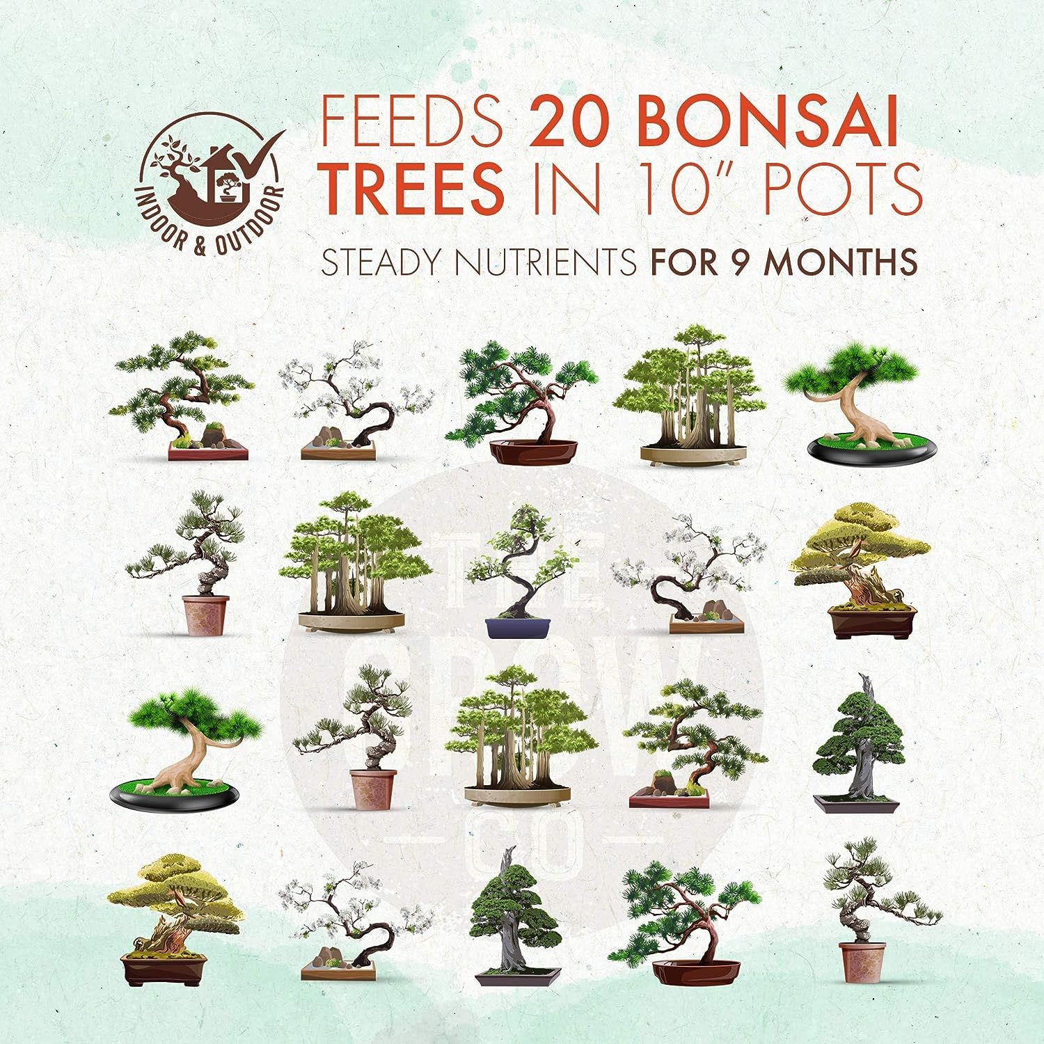 Bonsai Fertilizer - Gentle Slow Release Plant Food Pellets - Ideal For All Indoor And Outdoor Bonsai Tree Plants In Pots (5 Oz) | The Grow Co Ready To Use Granules, Long Lasting Formula That Nourishes Your Plants For Up To 9 Months