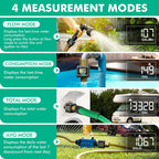 Restmo Water Flow Meter, Measure Gallon/Liter Consumption And Flow Rate | Brass Inlet & Outlet, Water Meter For Outdoor Garden Hose Watering, Rv Water Tank Filling, Lawn Sprinkler And Nozzle Sprayer
