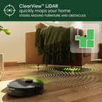 Irobot Roomba 105X Robot Vacuum, Smart Lidar Mapping, 70X Power‑Lifting Suction, Custom Room Cleaning, App & Voice Control, Auto Recharge, Great For Homes With Pets & Kids