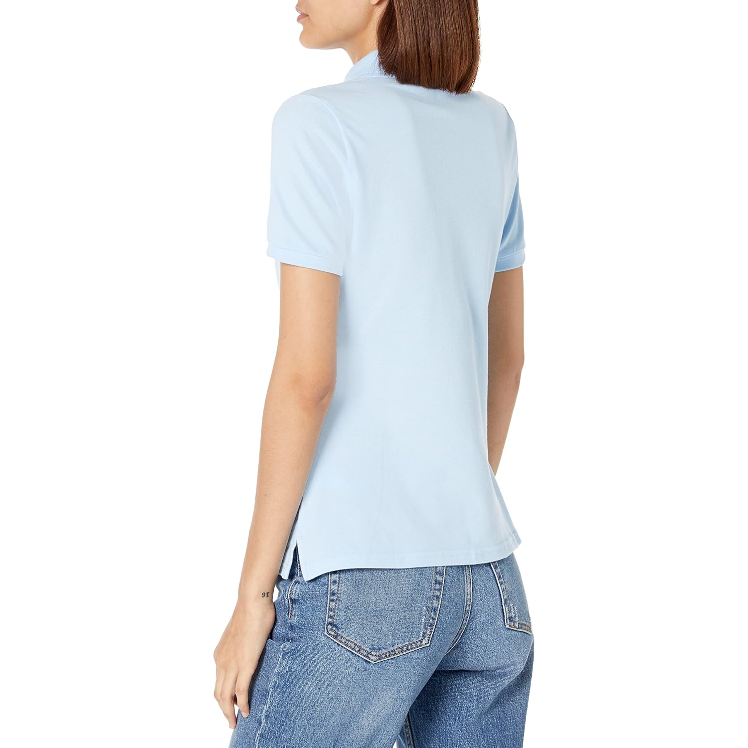 Women's Cotton Blend Stretch Pique Short Sleeve Polo Shirt