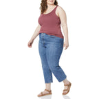 Amazon Essentials Women's Plus Size Slim Fit Scoop Neck Tank Top, Multipacks