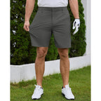 Ntrlv Men'S Golf Dress Shorts 7 Inch Casual Work Shorts For Men Lightweight Stretch Quick Dry With Muilt Pockets