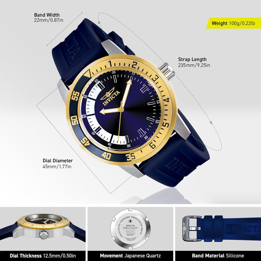 Invicta Men'S Specialty Silicone Quartz Watch