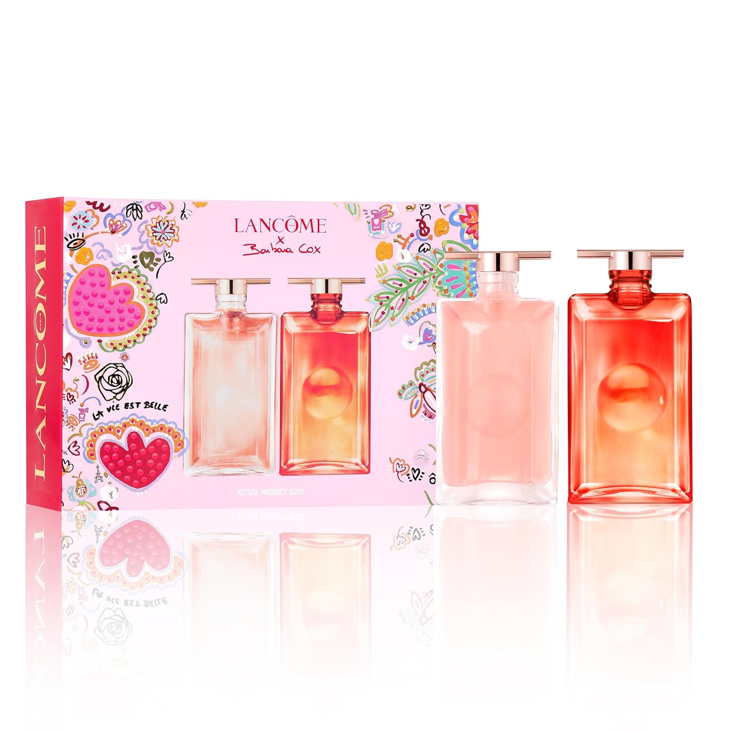 Lancôme Mother's Day Mini Perfume Gift Set, Includes Idôle and Peach 'N Roses Eau de Parfum, Long Lasting Women's Fragrances, Notes of Bergamot, Citrus, Rose, Jasmine, and Vanilla, Floral & Sweet
