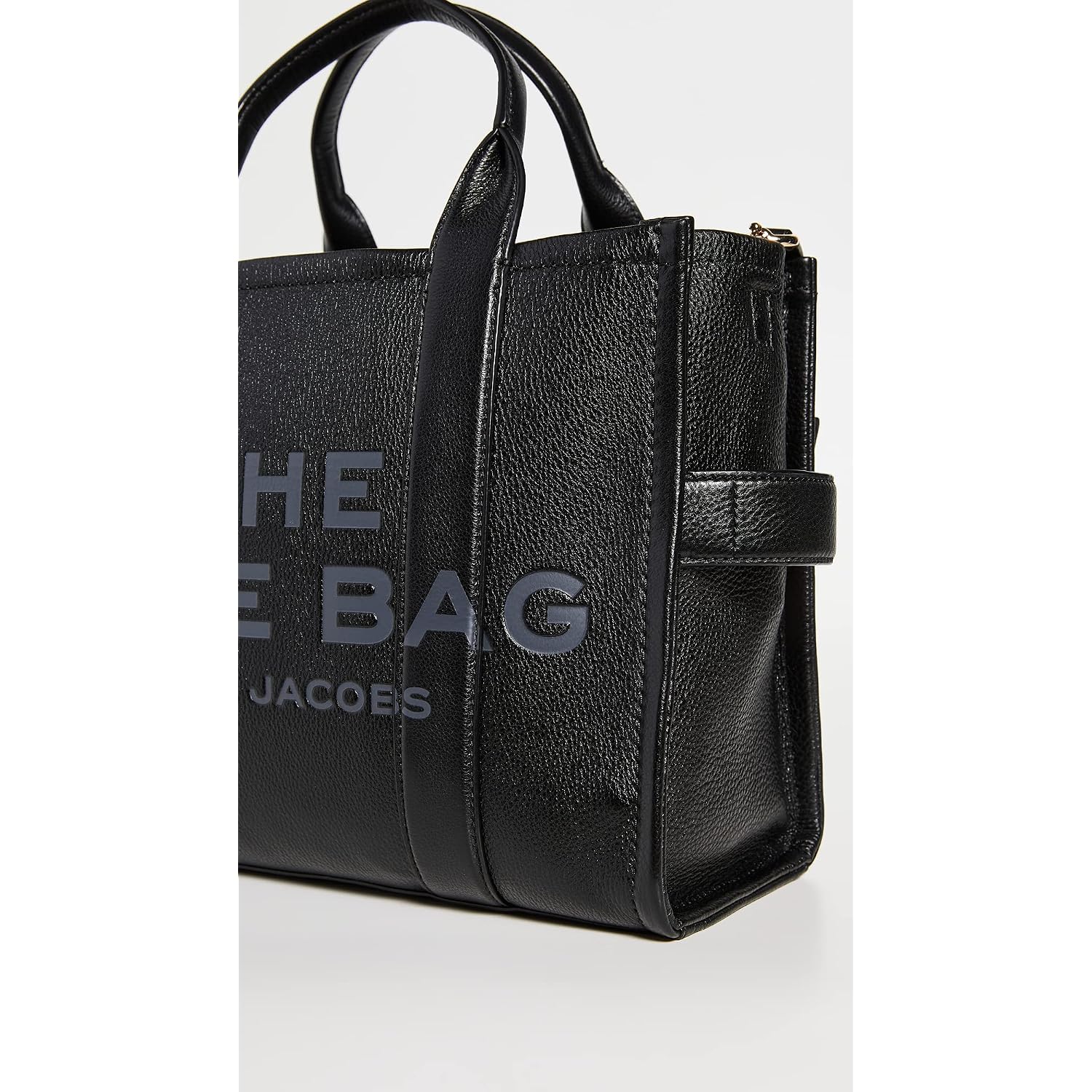 Marc Jacobs Women'S The Leather Medium Tote Bag, Black, One Size