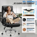 Executive Office Chair, Big And Tall Ergonomic Computer Desk Chair Black