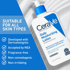 Cerave Daily Moisturizing Lotion For Dry Skin, Body Lotion & Face Moisturizer With Hyaluronic Acid And Ceramides, Daily Moisturizer, Fragrance Free, Oil-Free, 19 Ounce