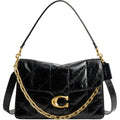 COACH Women's Quilted Glazed Leather Chain Tabby Shoulder Bag