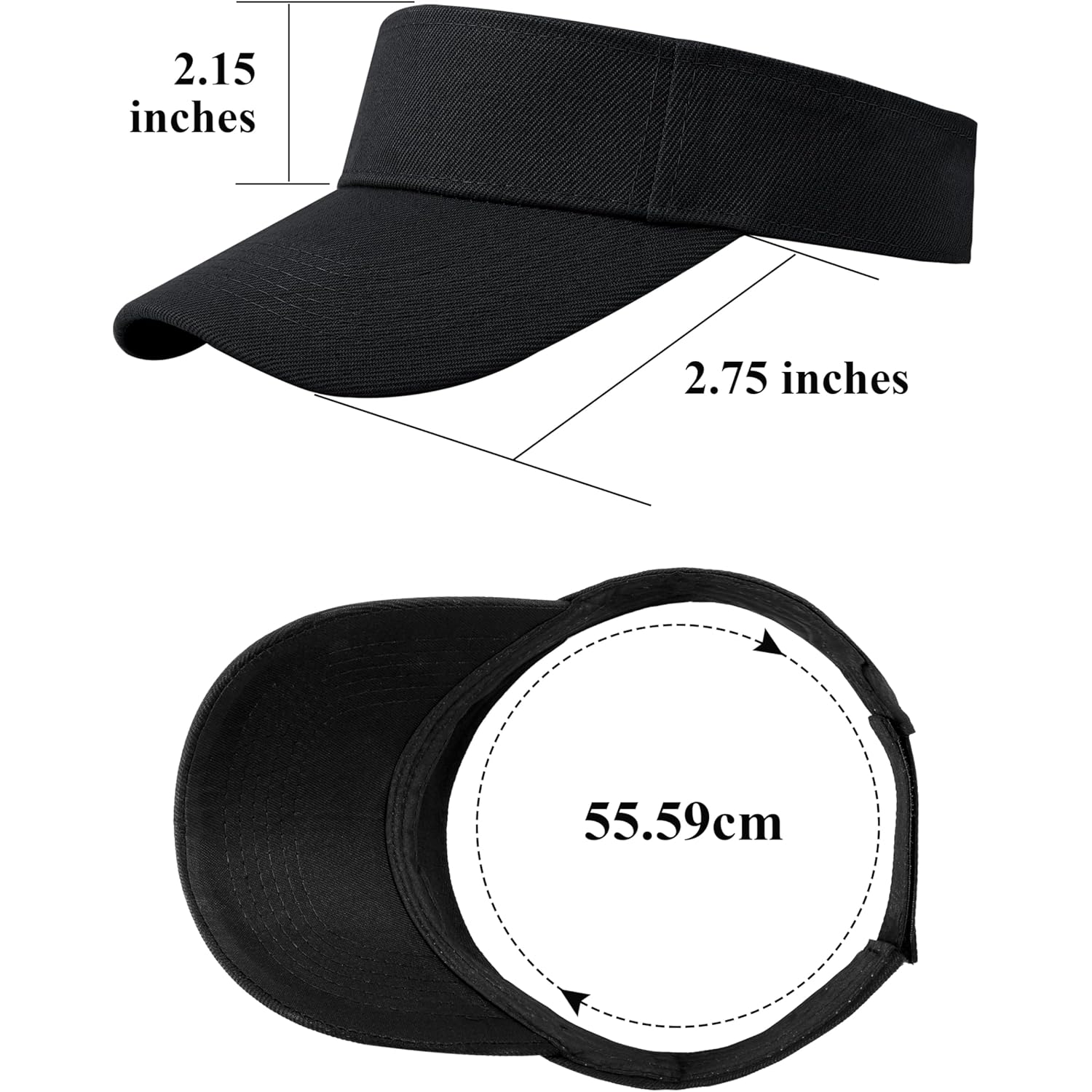 Cooraby Sports Sun Visor Hats Adjustable Sun Visor Caps for Women and Men