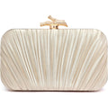 Purses for Women Evening Bag Handbags Formal Pleated Clutch Bag with Chain for Prom Wedding Party Black-tie affairs