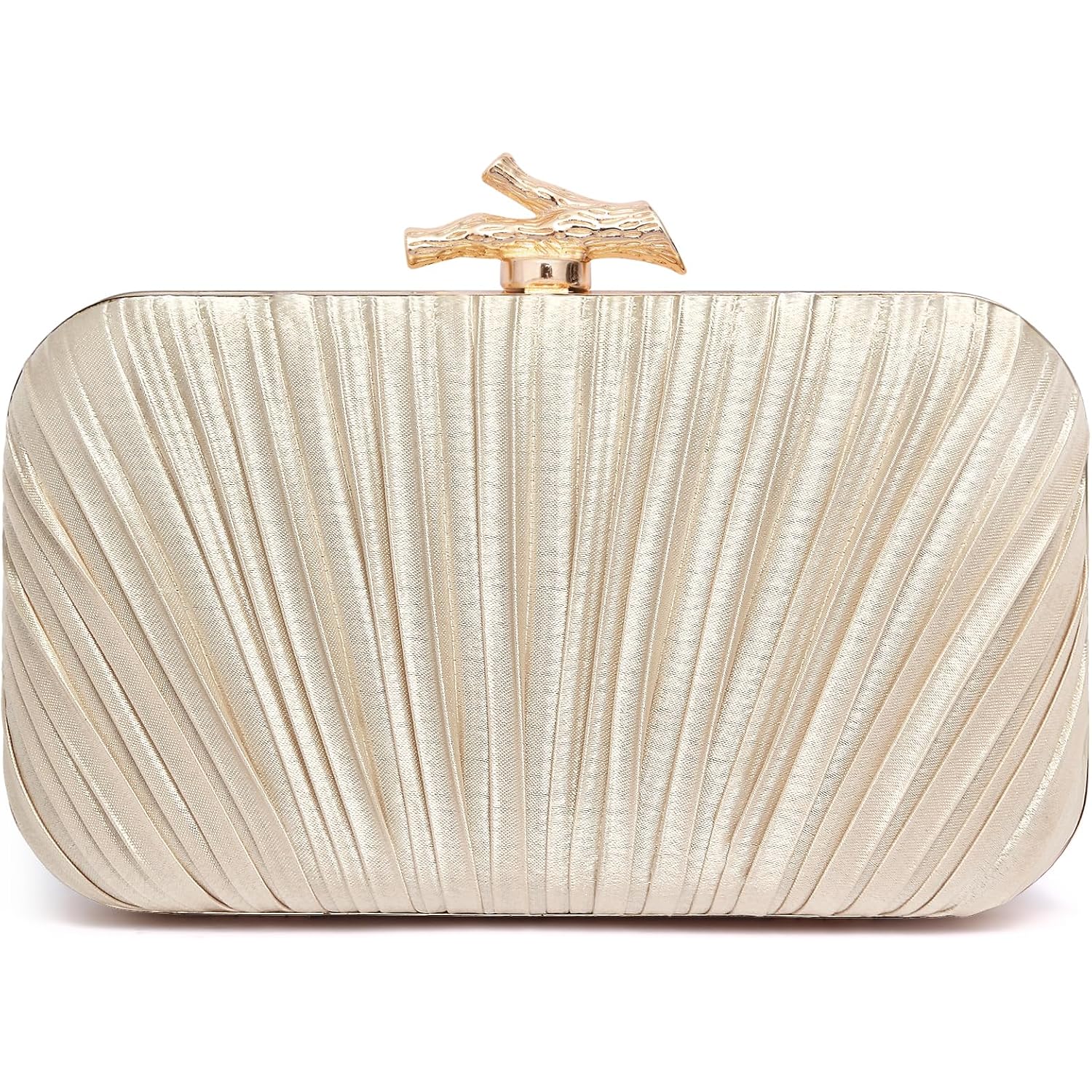 Purses for Women Evening Bag Handbags Formal Pleated Clutch Bag with Chain for Prom Wedding Party Black-tie affairs