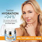 Collagen Complex Eye Cream – Moisturizing & Firming Under Eye Treatment With Tripeptide Complex, Rice Bran & Olive Oil – Hydrating Anti-Aging Cream For Dark Circles, Puffiness & Wrinkles, 1.764Oz