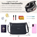Baggallini Securtex Anti-Theft Keepsake Crossbody