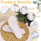24/36/48 Pairs Flip Flops Bulk For Wedding Guests, Women Wedding Sandals & 1/2 Collapsible Linen Storage Bins & Display Sign, Comfortable Bride Slippers For Reception Beach Pool Party Favors