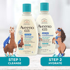 Aveeno Kids Curly Hair Conditioner, Hydrating Conditioner, Kids Curly Hair Products, Oat Extract & Shea Butter, Gentle Scent, 12 fl. oz (Pack of 1)