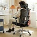 Huanuo Flowlift™ Ergonomic Office Chair With 6D Armrest, Seat Depth Adjustment, Lumbar Support, Quiet Rubber Caster, High Back Mesh Desk Chair With 3D Headrest, Big And Tall Chair For Home Office