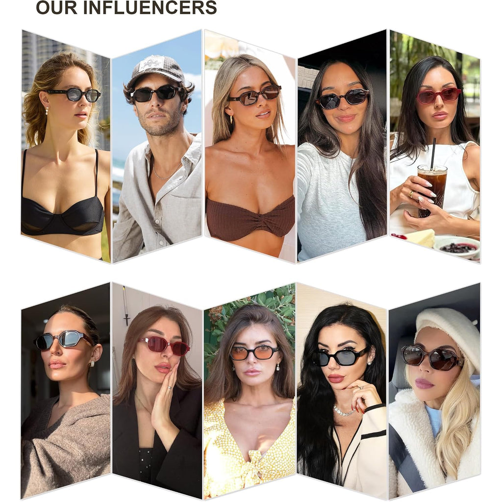 SOJOS Retro Polarized Hexagon Sunglasses for Women Men, UV400 Trendy Rectangle 70s 80s 90s Shades SJ2389 Demi